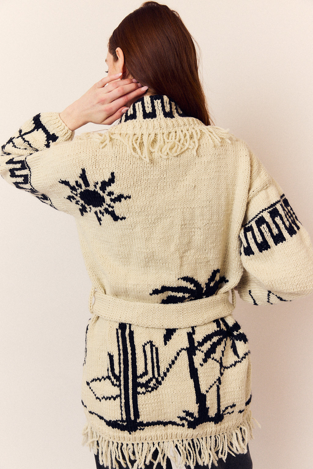 Las Palma's Belted Cardigan