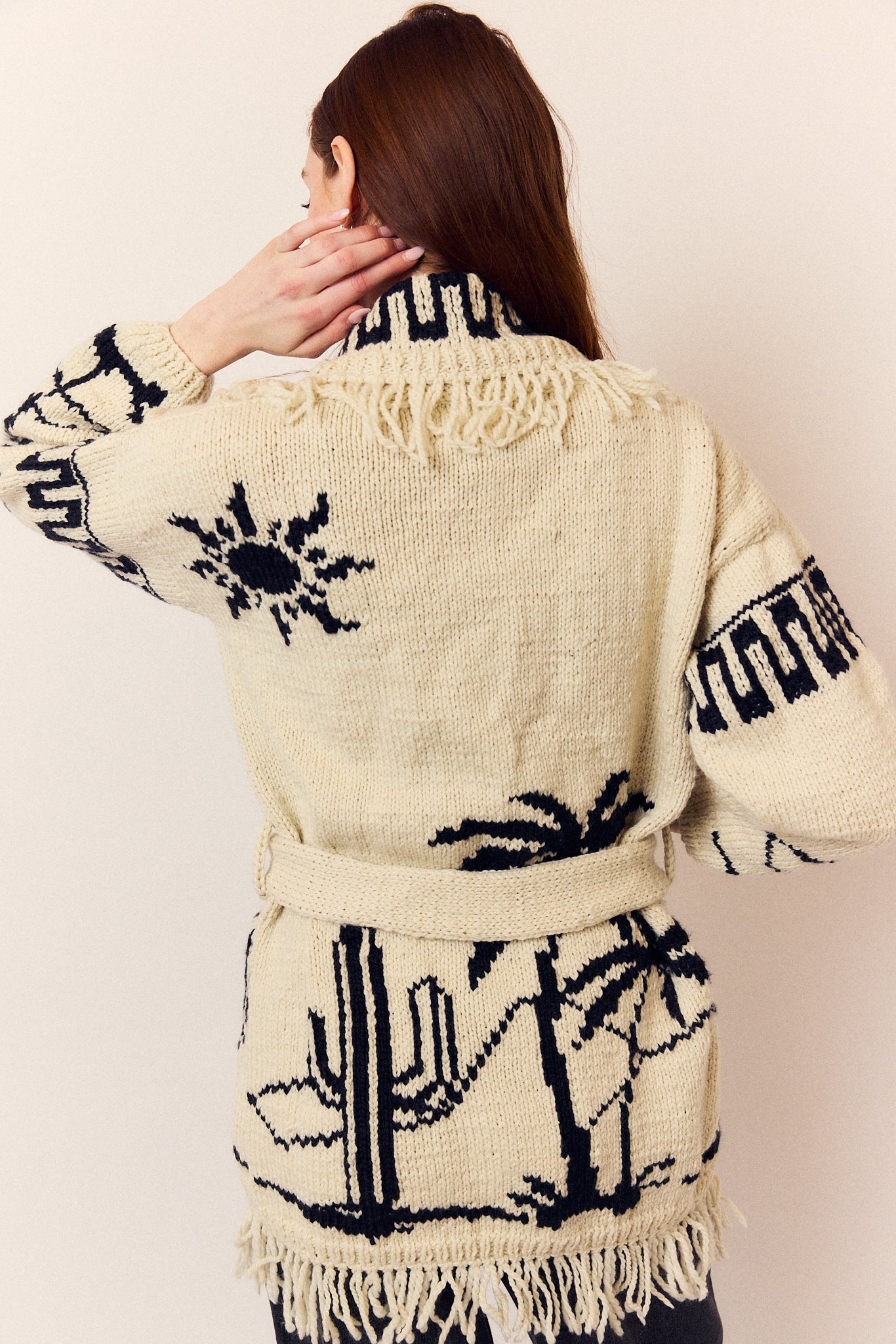 Las Palma's Belted Cardigan