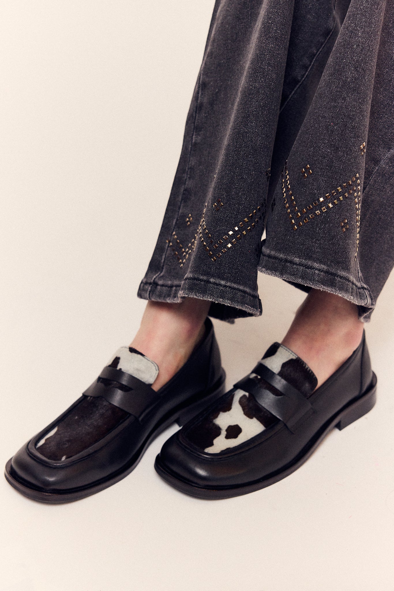 Pony Leather Loafers