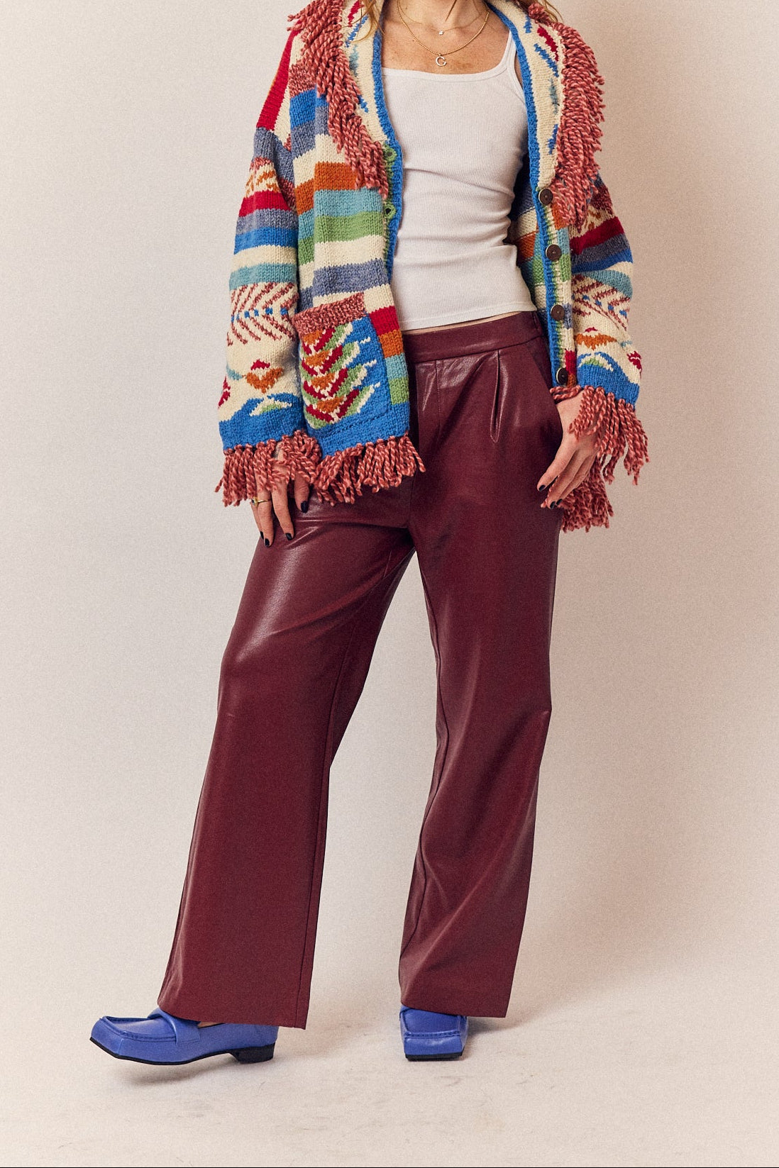 Alyzee Faux Leather Pant